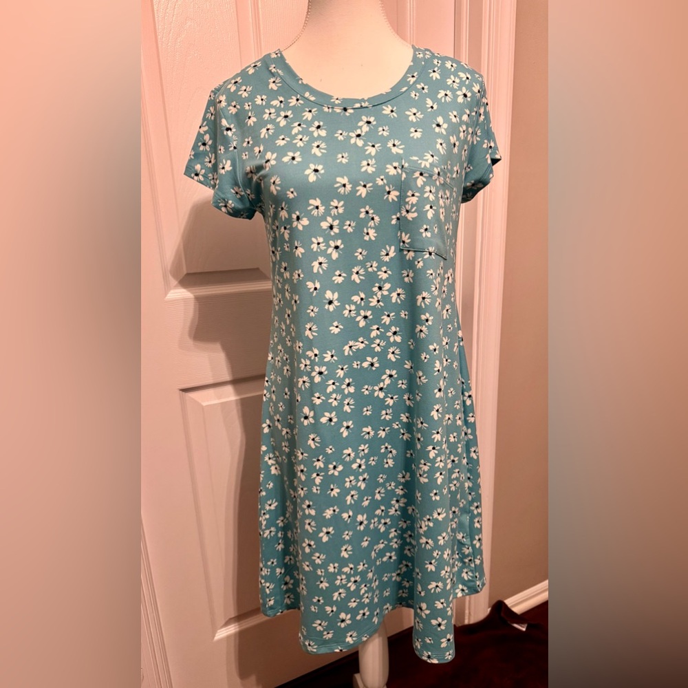 NWT, Market & Spruce, Turquoise dress, Size Large